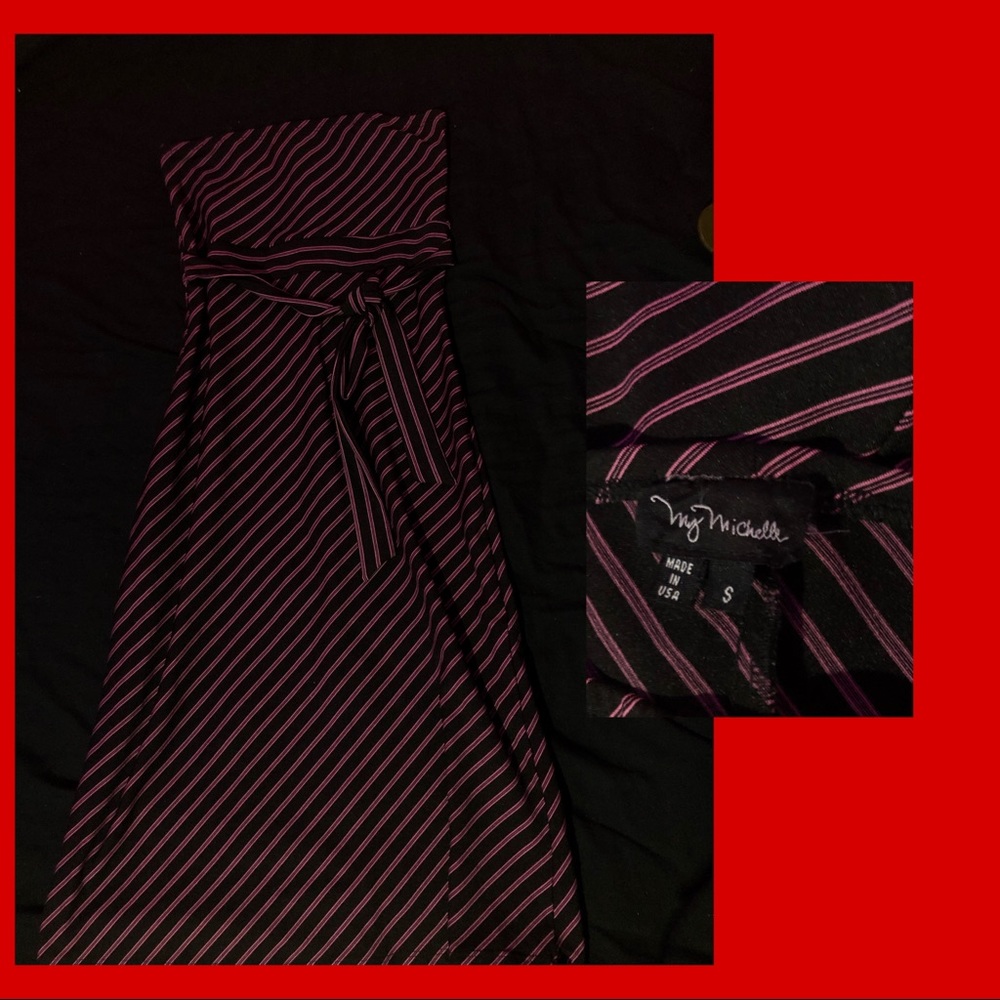 strapless 2000s mid length dress